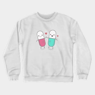 Love and Happiness in a pill Crewneck Sweatshirt